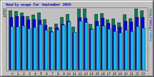 Hourly usage for September 2025