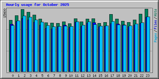 Hourly usage for October 2025